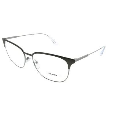 Prada PR59UV TY31O1 Unisex Square Eyeglasses Brushed 